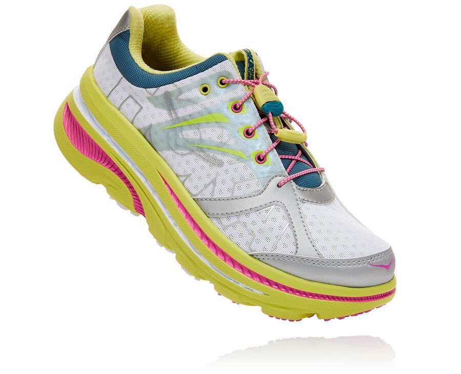 Hoka One One Koşu Ayakkabısı Kadın Beyaz - Ov X Bondi B - TC5230184